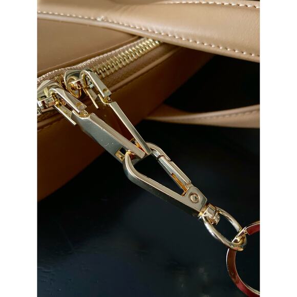 Women's Tan Leather Attache/Briefcase w/Matching Leather Portfolio - Picture 6 of 16